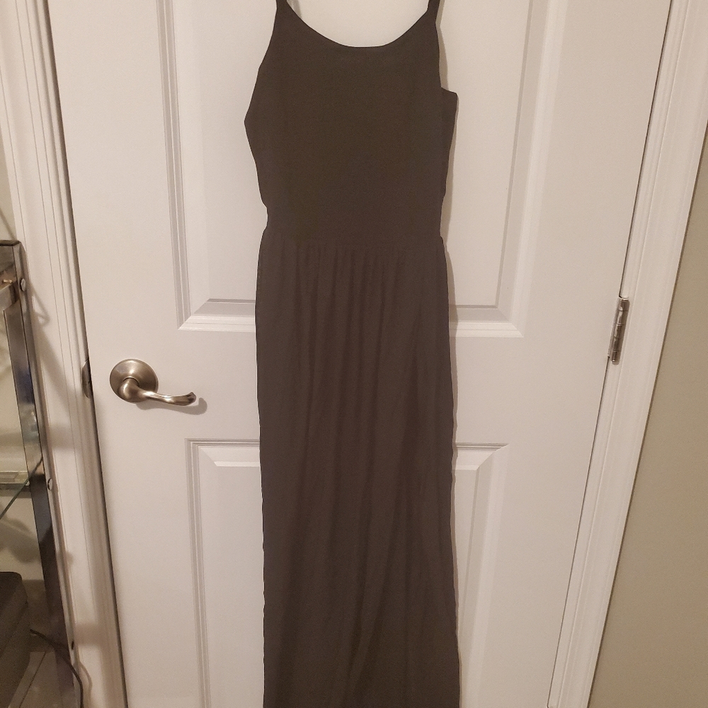 Long Black Maxi Ballerina Style Dress